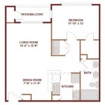 AMLI 7th Street Station Apartments Floor Plan